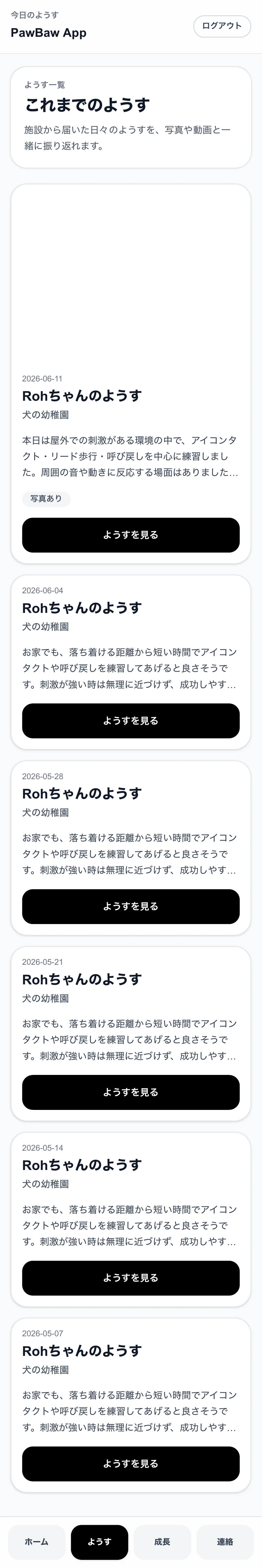過去の今日のようす一覧